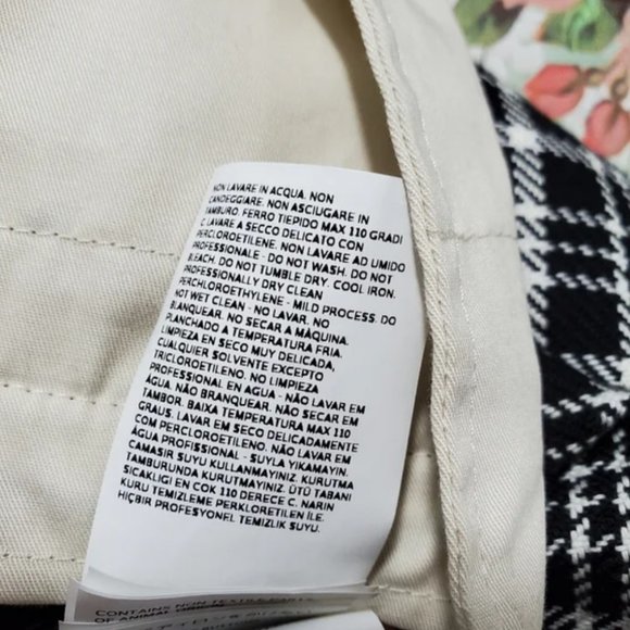 Weekend MaxMara Black and White Plaid Jacket - Picture 7 of 8